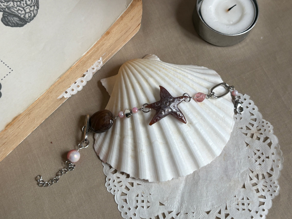 Chocolate Chip Starfish Bracelet