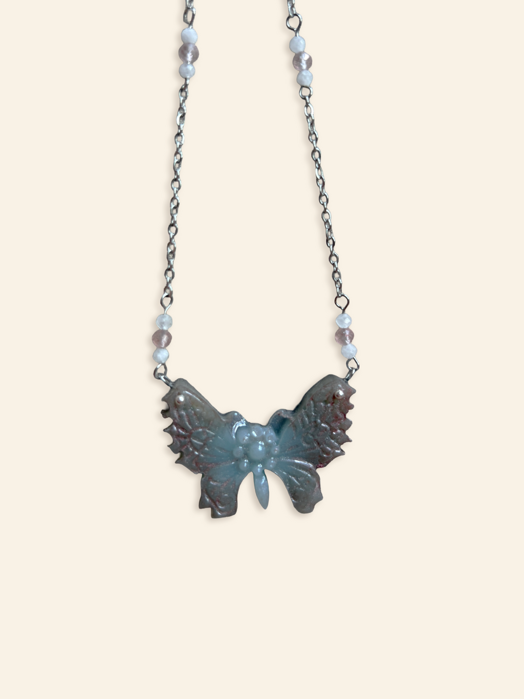 Blue & Brown Chestnut Butterfly