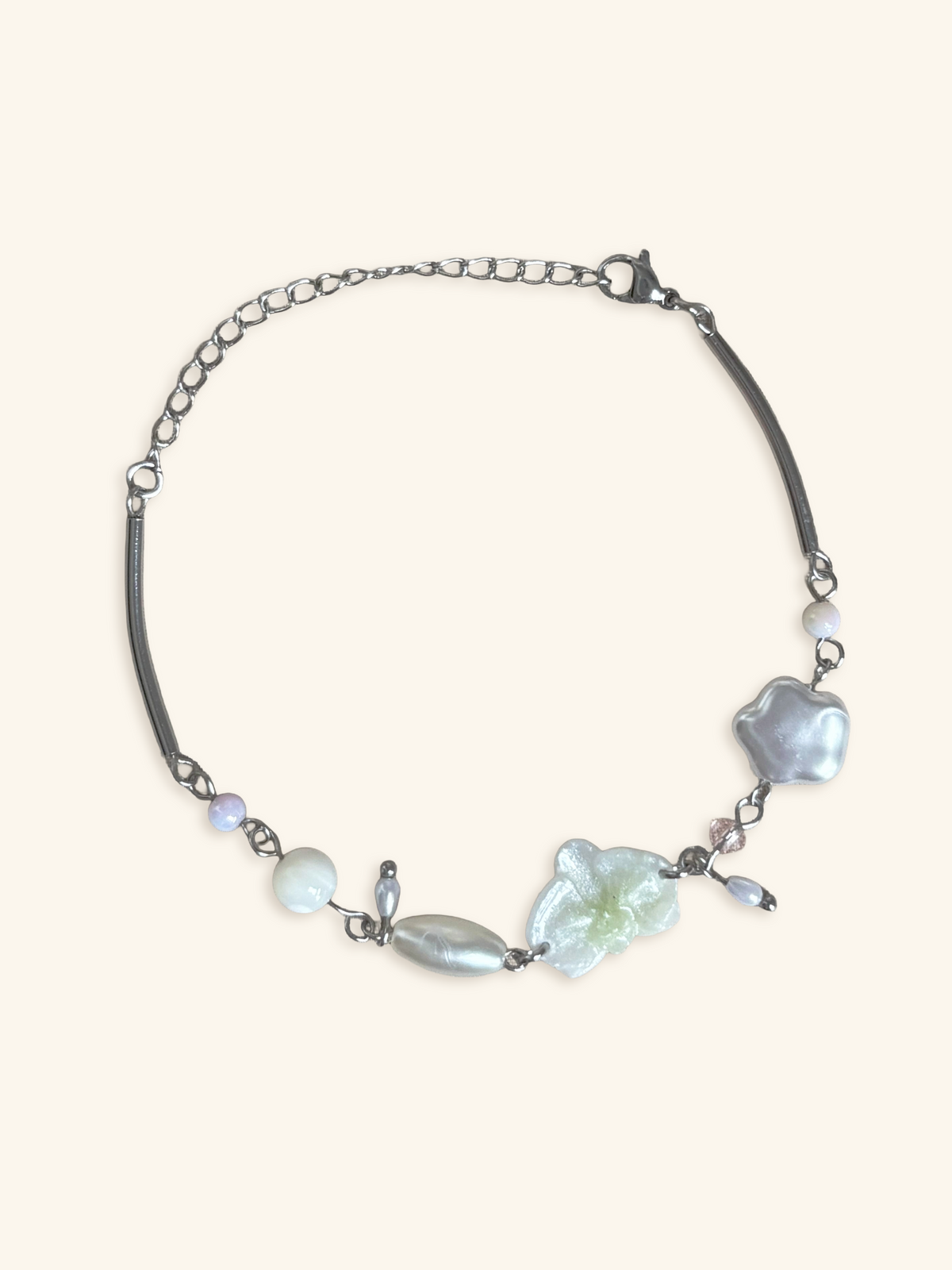 Pearl Orchid Bracelet